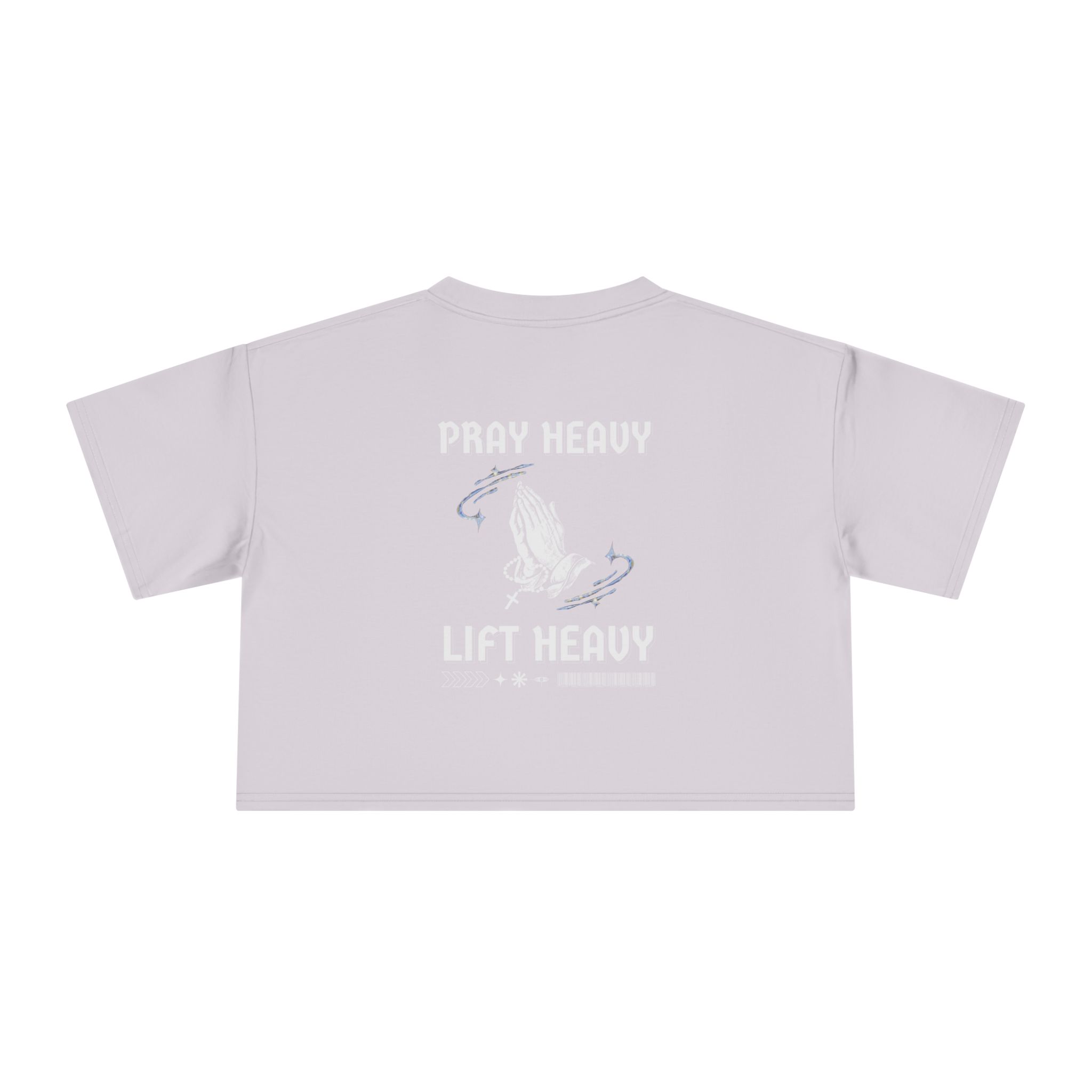 Copy of Women's Crop Tee — 'Pray Heavy Lift Heavy' Christian Fitness Crop Top - Image 14
